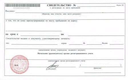 Временная регистрация в Московской области